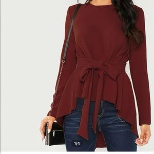 Shein Asymmetrical Hem Top